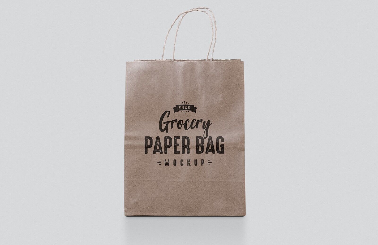 Kraft Paper Bag Mockup In Two Different Angles preview