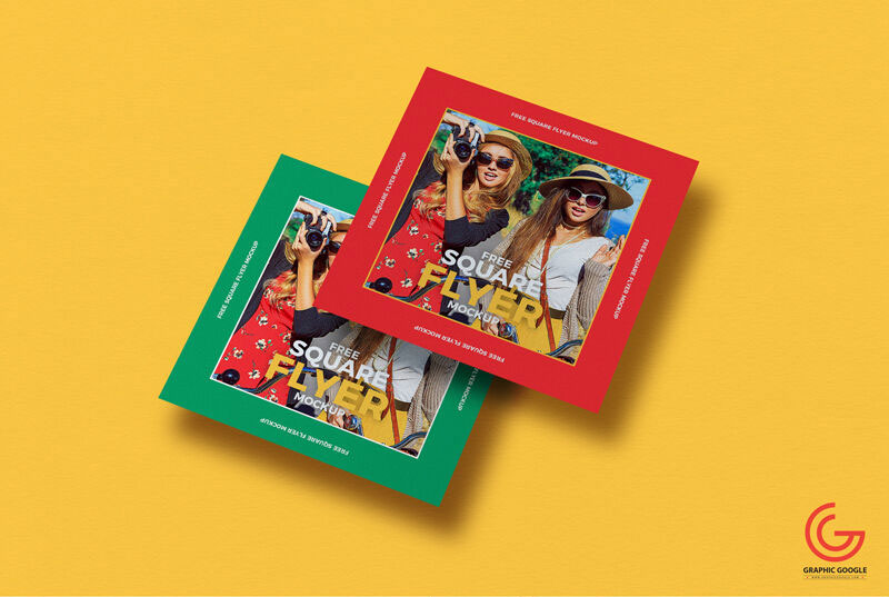 Square High Quality Flyer Mockup