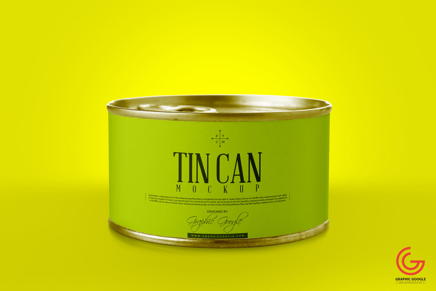 Round Tin Can Mockup preview