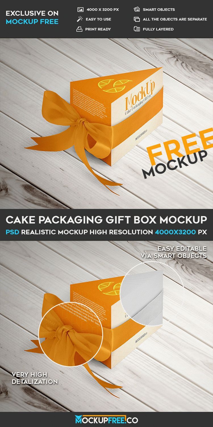 Mockup Showing Triangle Cake Packaging Gift Box with Silk Ribbon