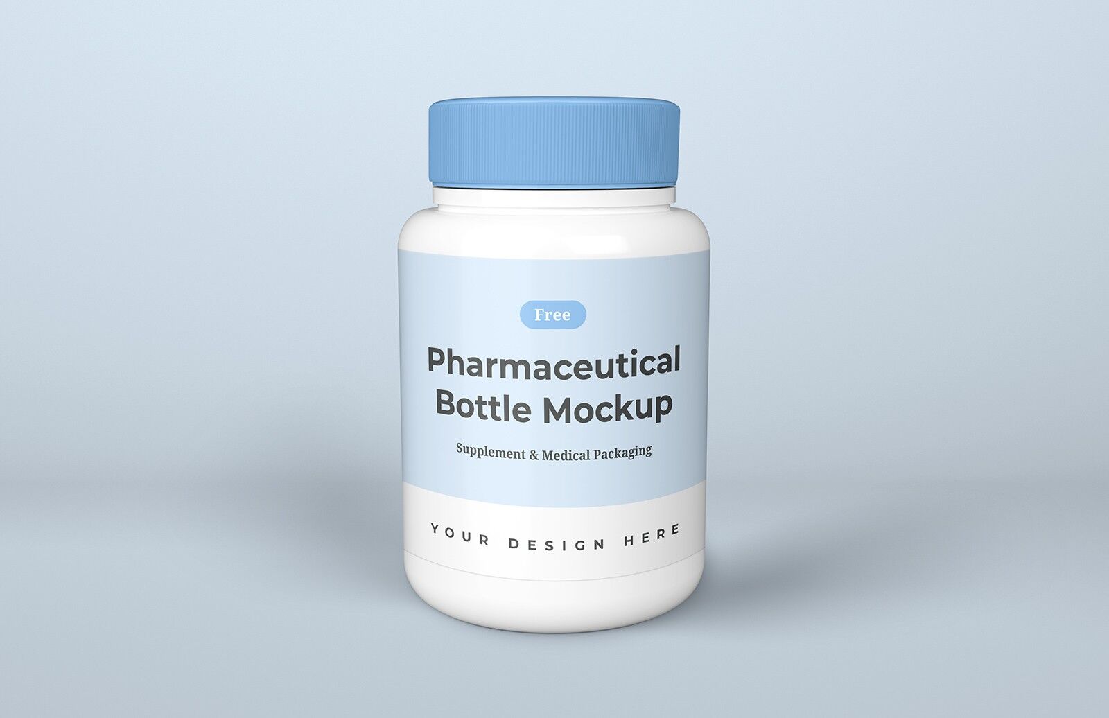 Pharmaceutical Bottle Packaging Mockup