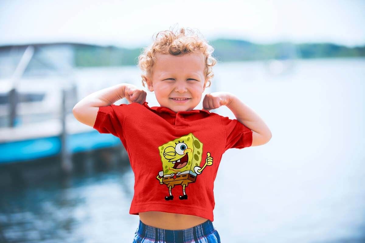 Short Sleeves Children’s Fancy T-Shirt Mockup