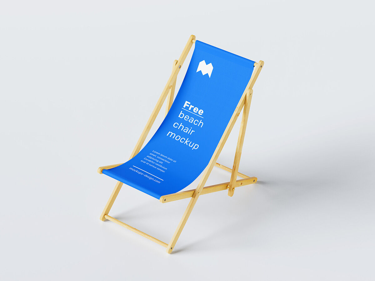 Beach Chair Mockup with Three Shots