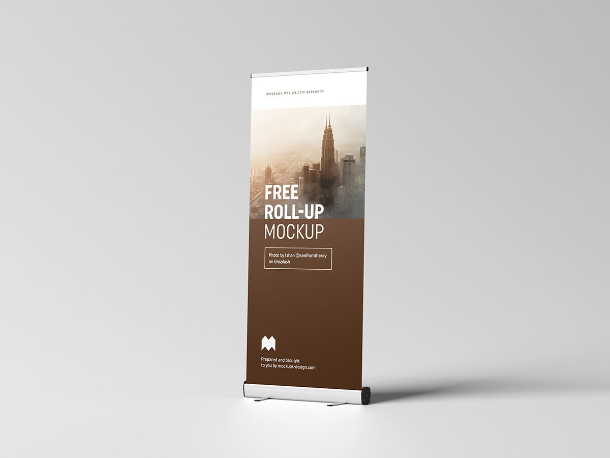 Super Realistic Roll-Up Mockup