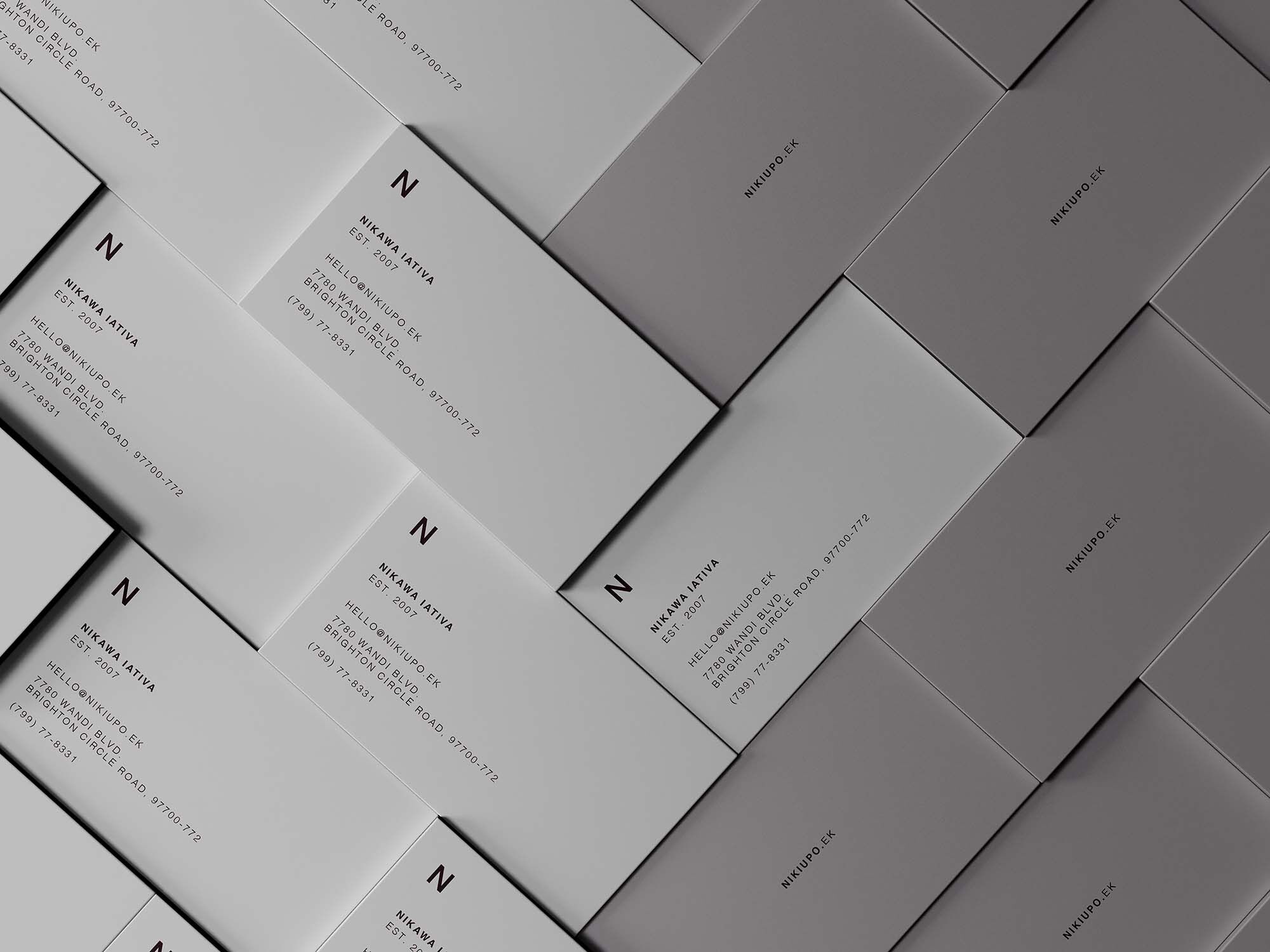 Business Card Grid Mockup preview