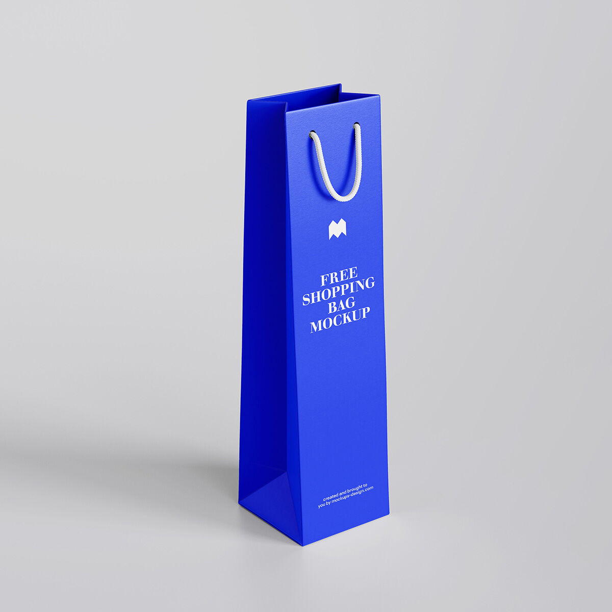 Simple Wine Bag with Plain Background Mockup