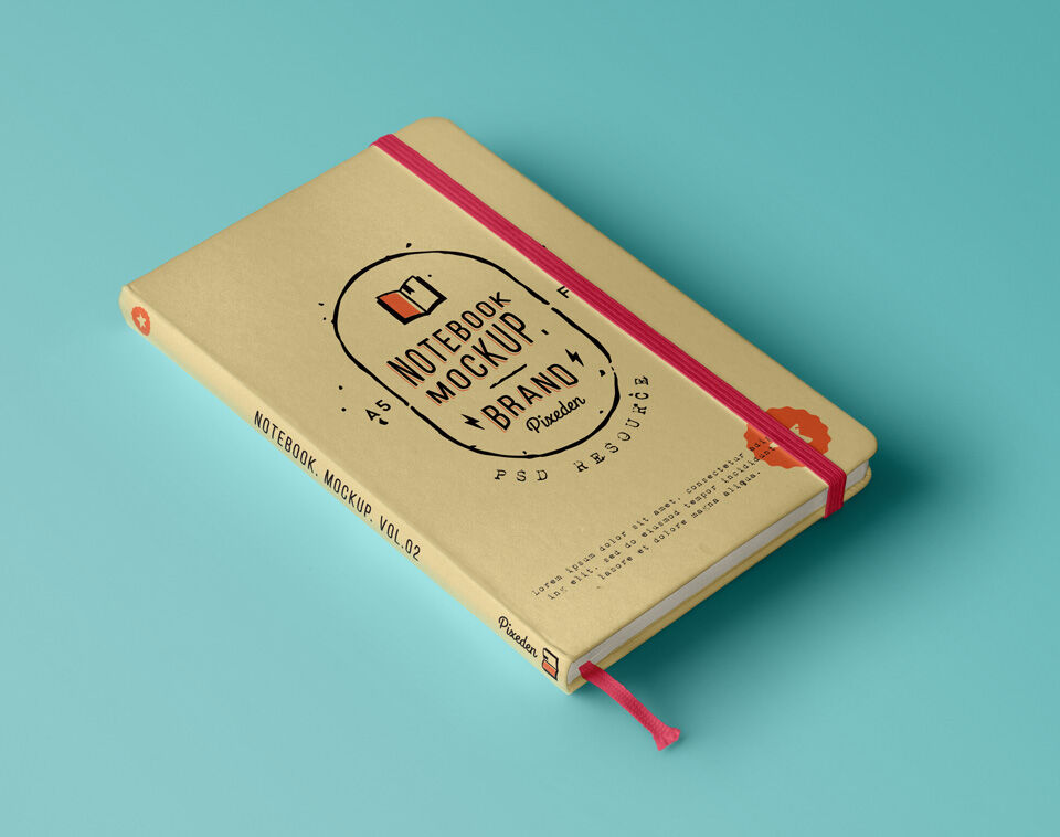 Mockup Featuring a Perspectives Classic Notebook preview
