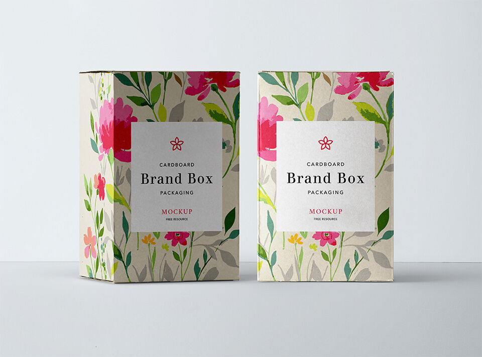 Rectangle Cardboard Packaging Mockup preview