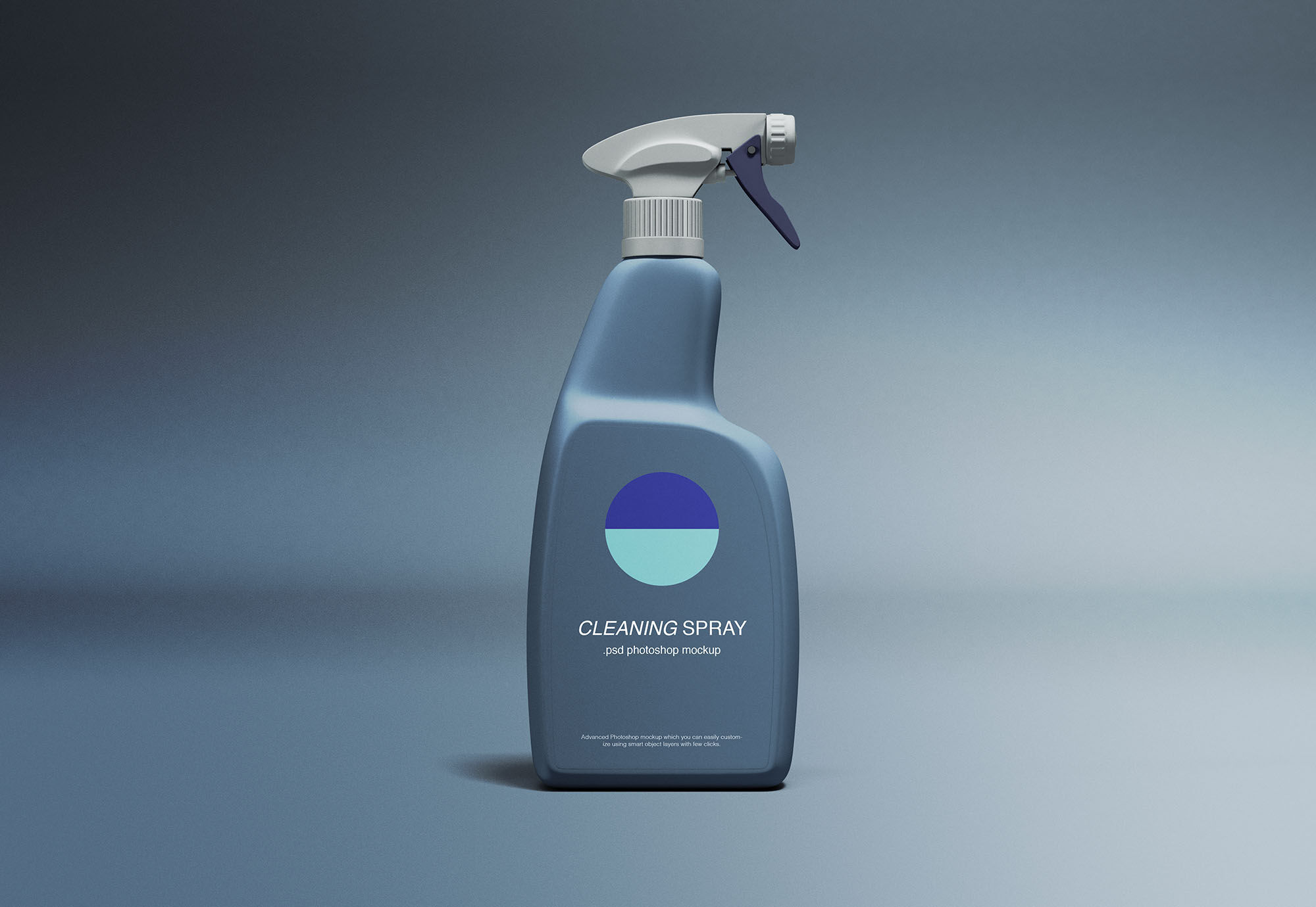 Side View of a Large Cleaning Spray Mockup preview