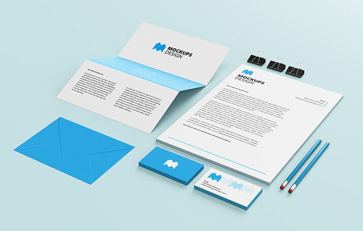Modern and Clean Stationery Branding Mockup preview