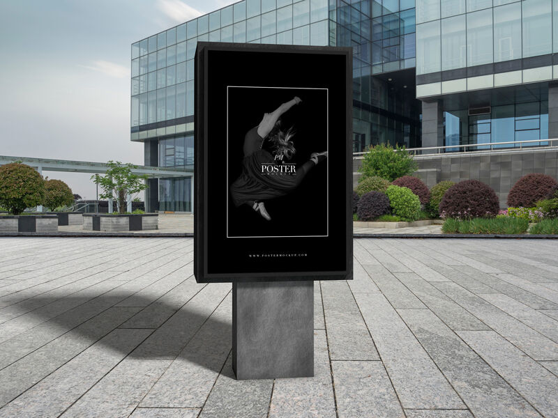 Outdoor Theatre Billboard Poster Mockup with Artistic Features
