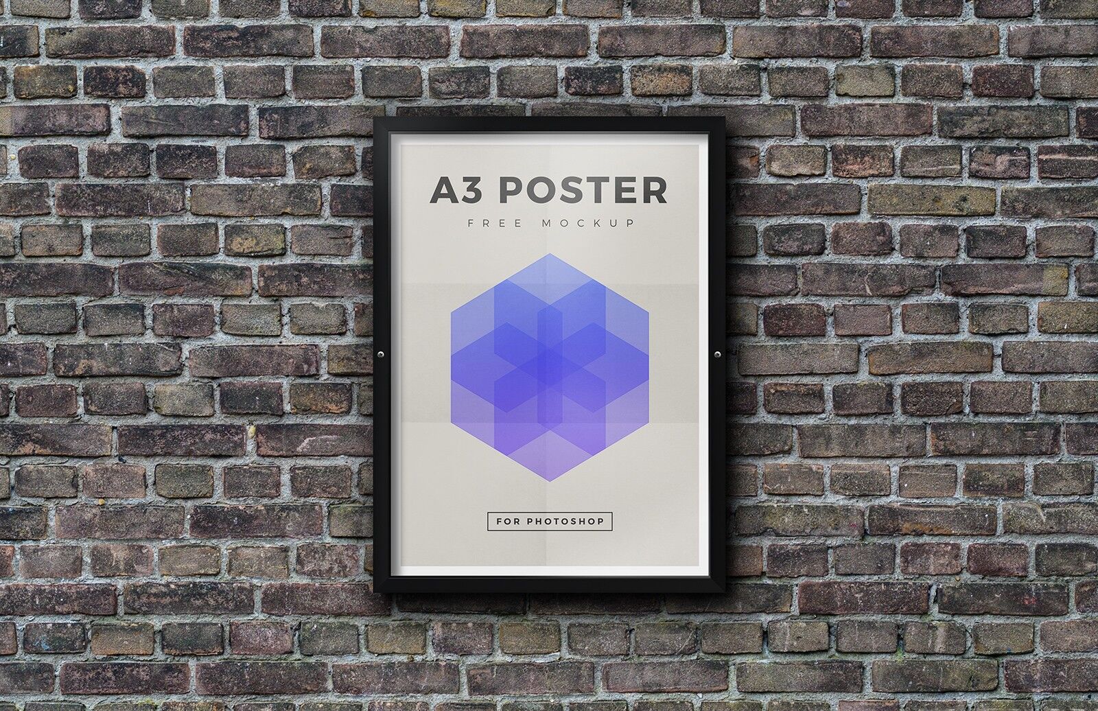 Outdoor Poster Mockup on Brick Wall preview
