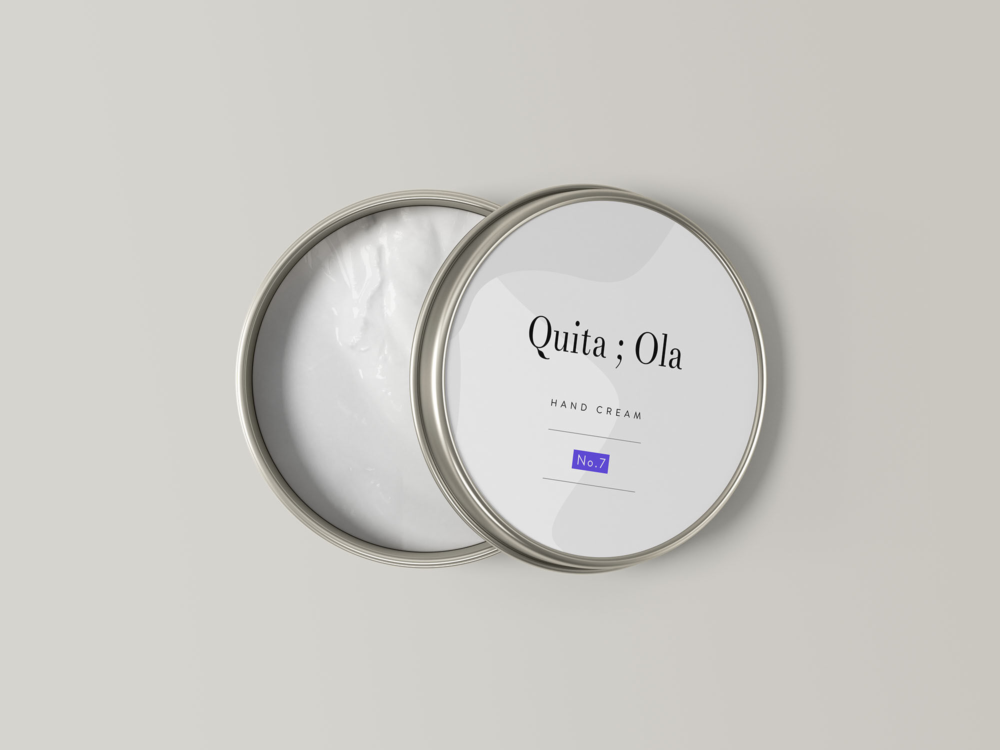 Hand Cream Jar Mockup