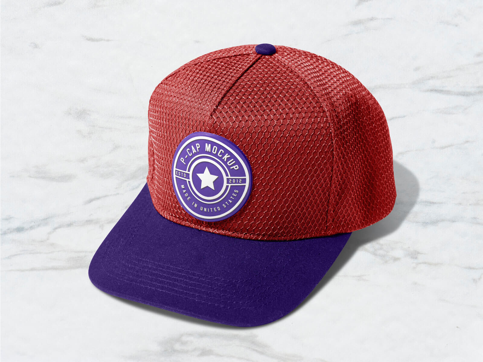 Mockup Featuring a Polyester Mesh Breathable Baseball P Cap