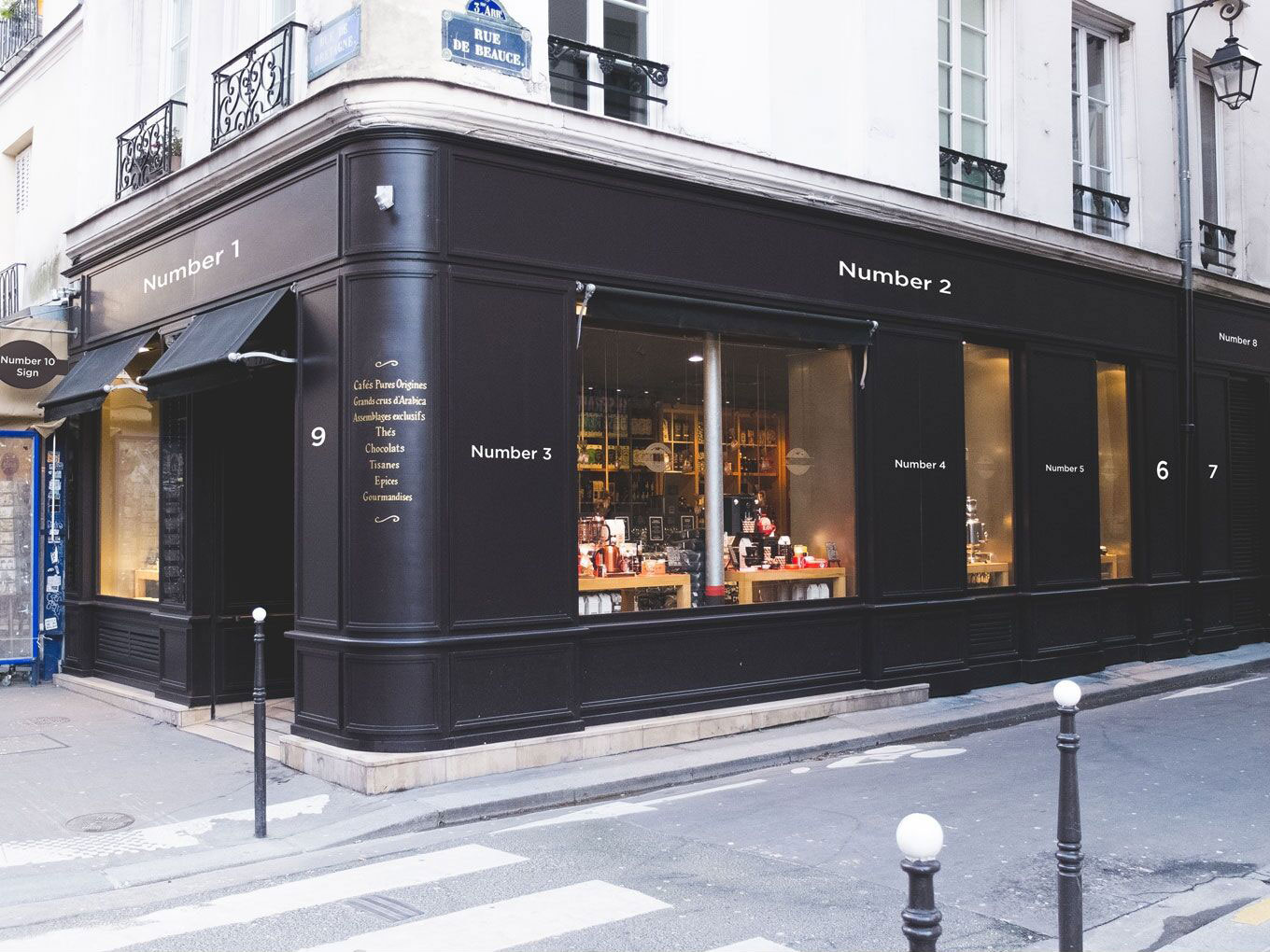 Facade Mockup on a Realistic Store