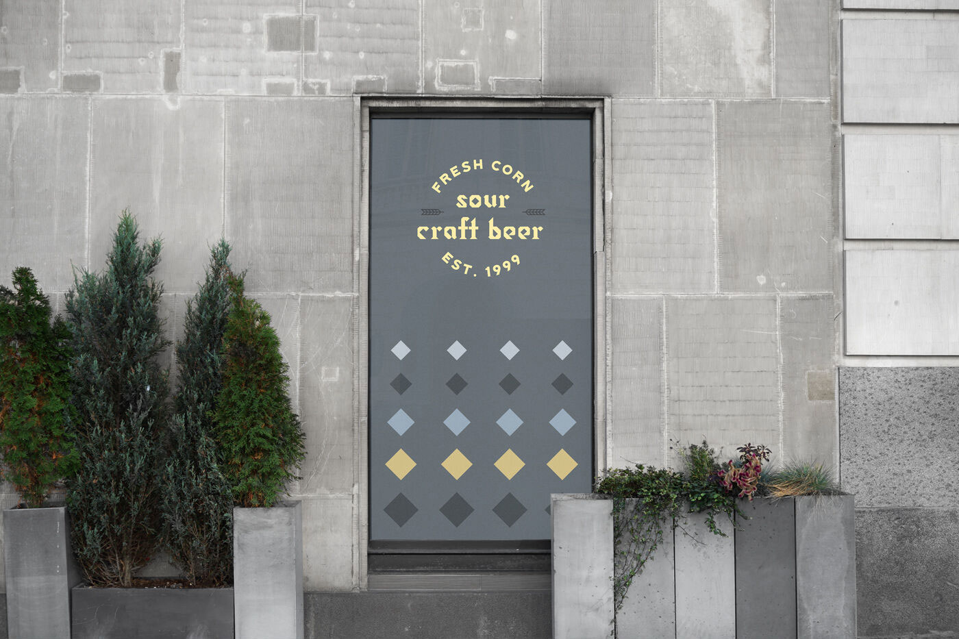 Photo-Realistic Mockup Featuring Bar Window