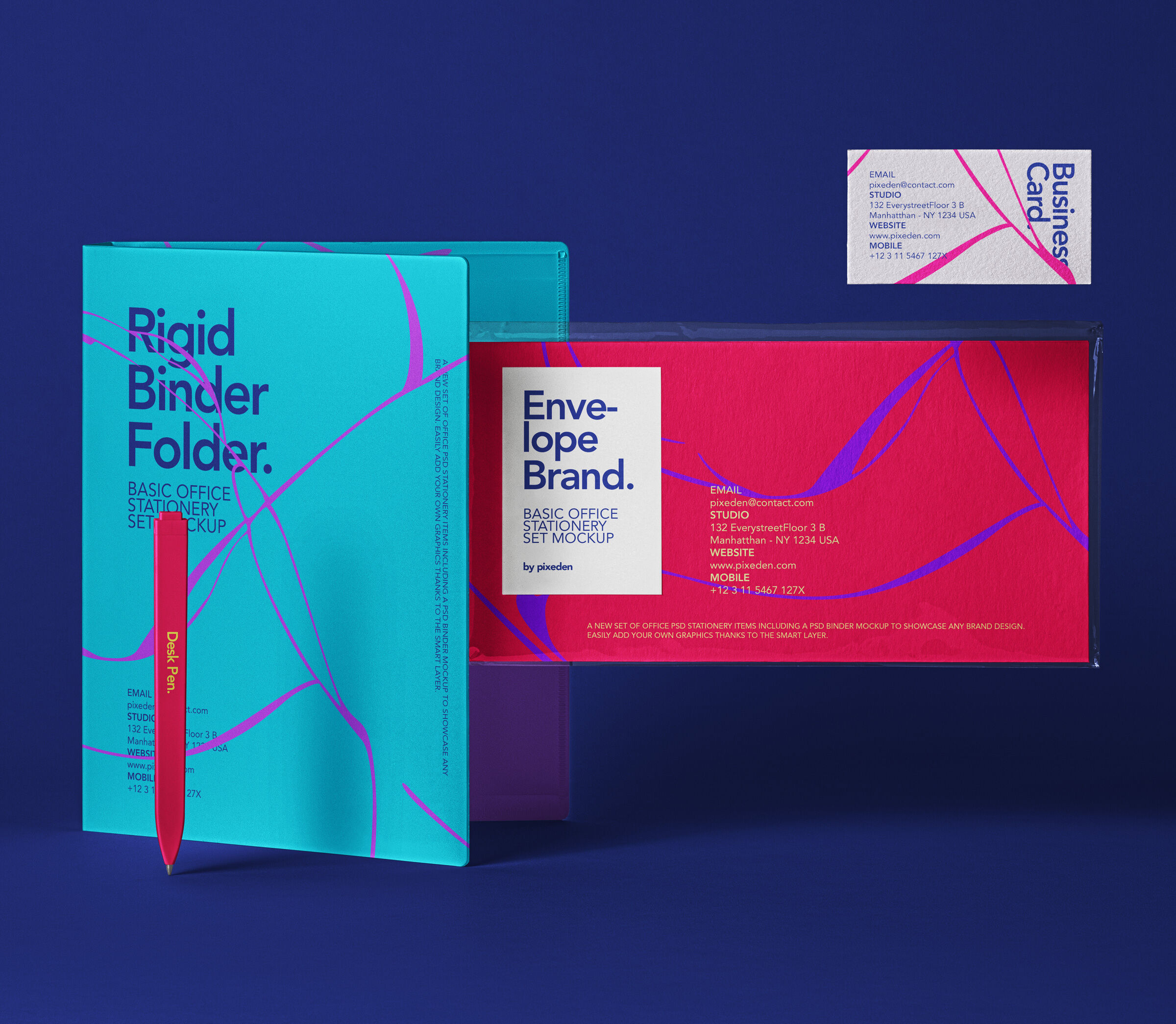 Basic Stationery Set Mockup