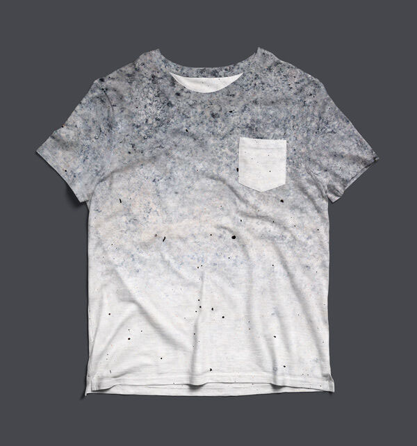Mockup of a Pocket T-Shirt Featuring Back and Front View preview