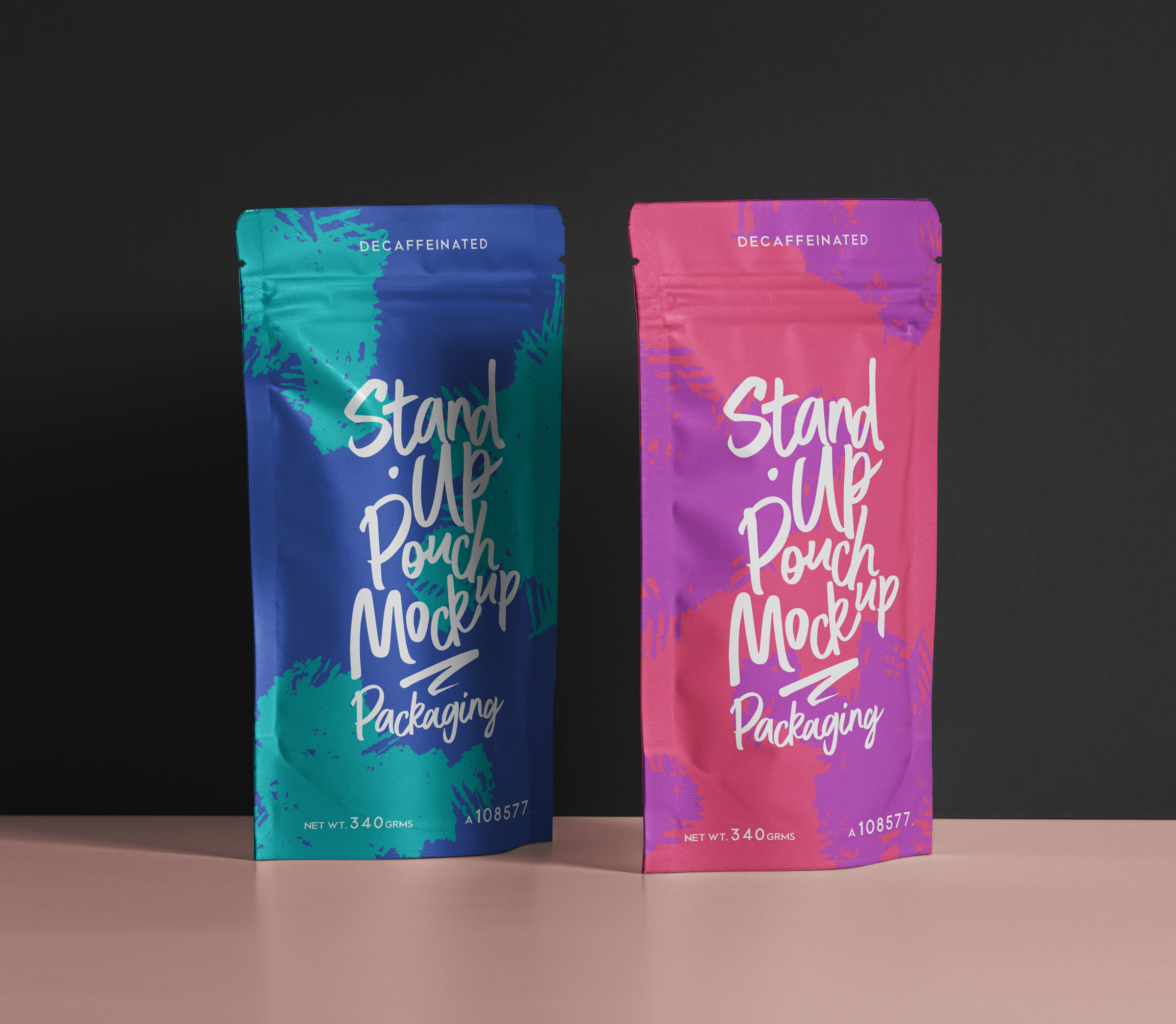 Dual Pouch Packaging Mockup Set preview