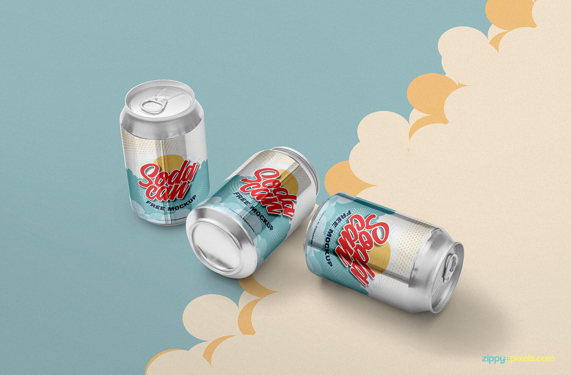 Premium Quality Can of Soda Mockup