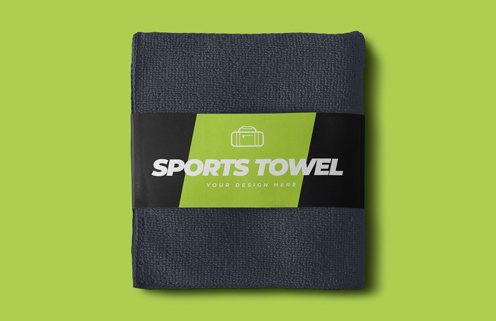 Top View of a Folded Sports Towel Mockup preview
