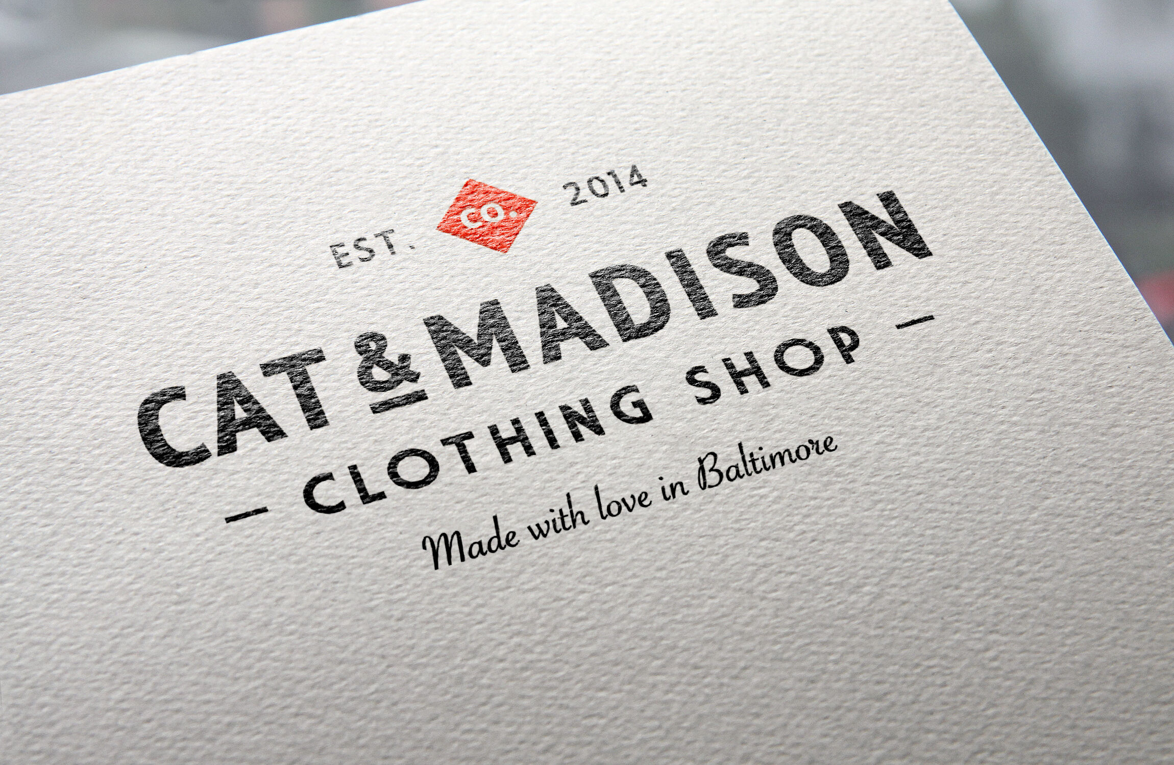 White Paper Printed Logo Mockup preview