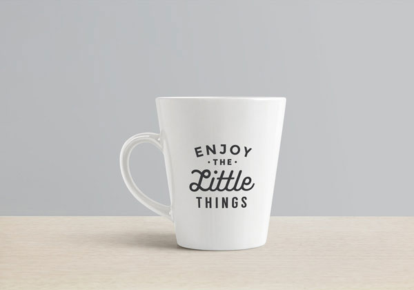 Black / White Classic Mug Showcase Mockup