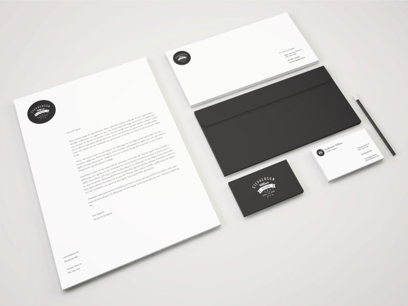 Retro Stationery Mockup for Identity Branding preview