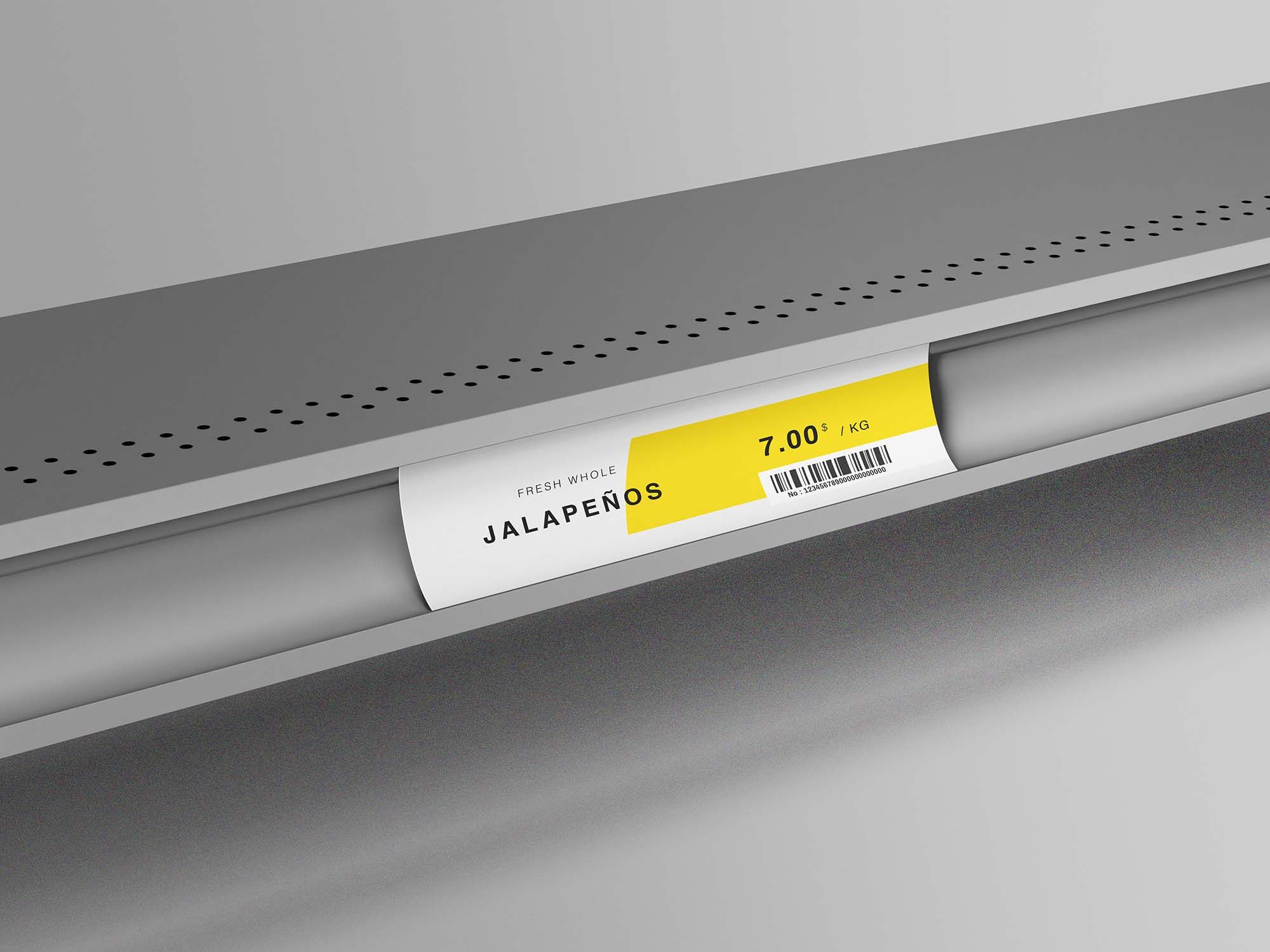 Simple Shelf Talker Mockup