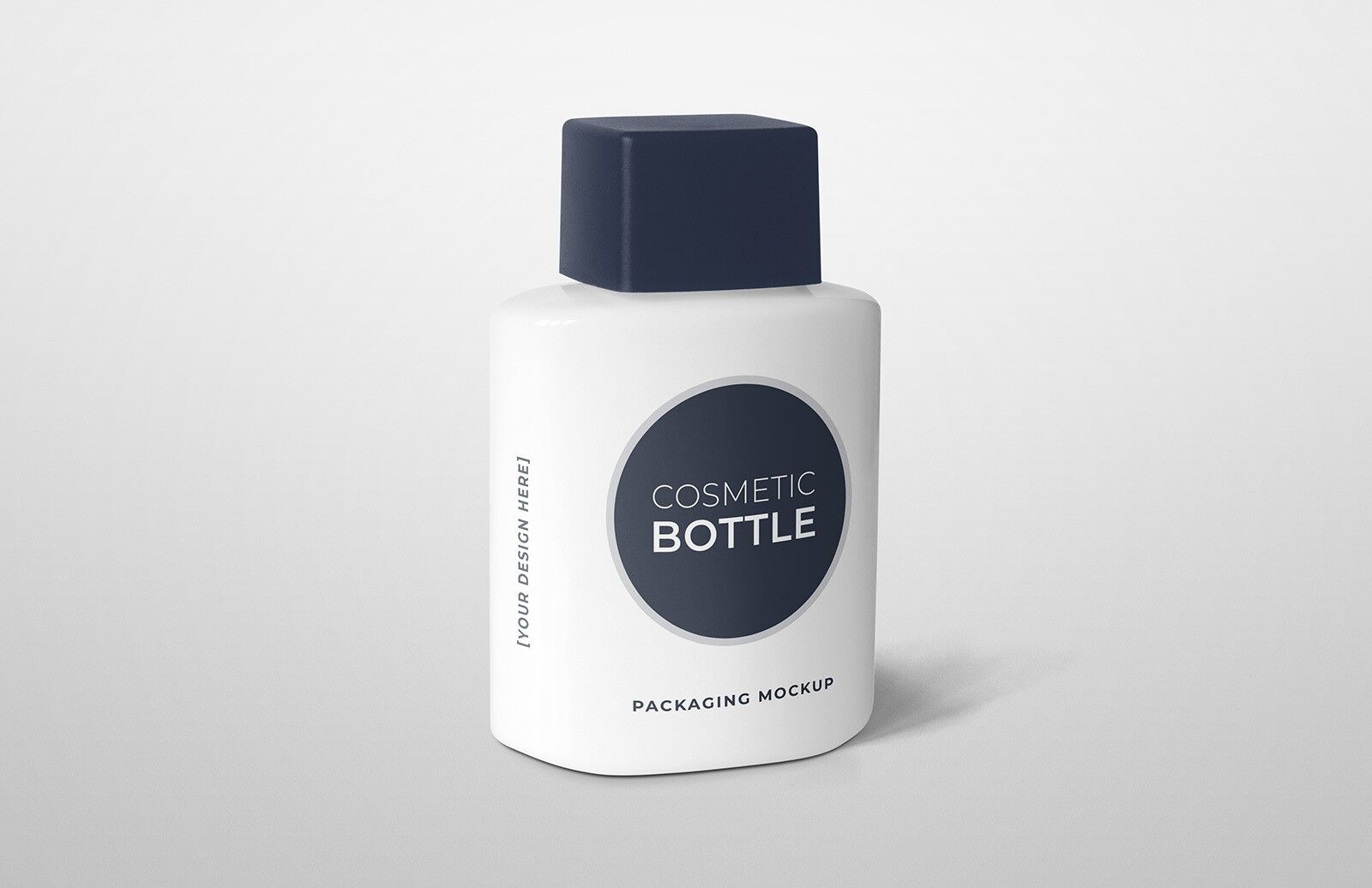 Mockup of a Medium Sized Cosmetic Bottle Packaging preview
