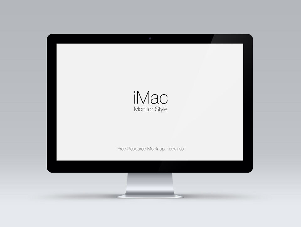 Front View of a Cinema Display Mockup