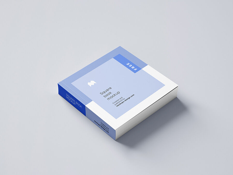 Softcover Square Book Mockups