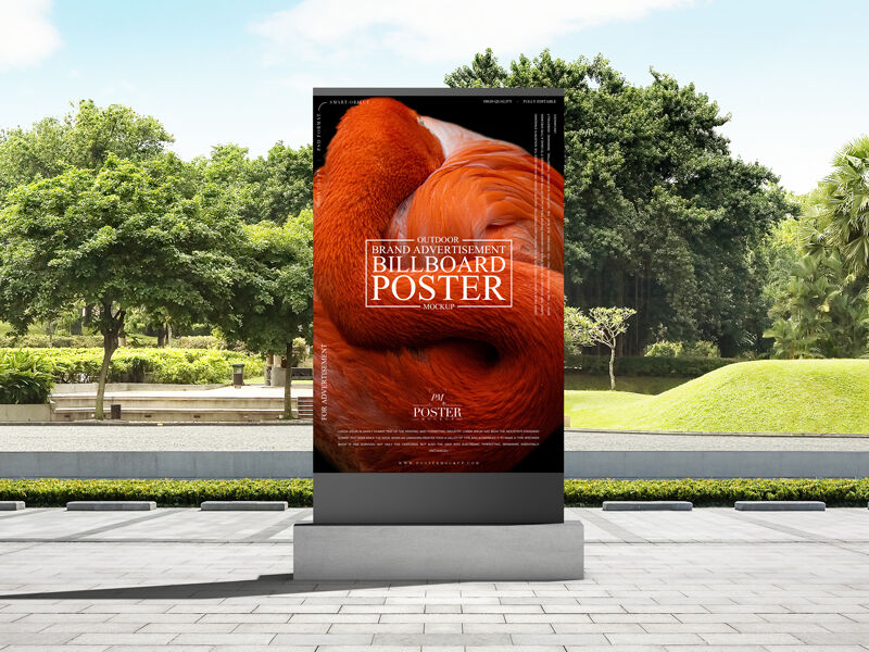 Premium Outdoor Brand Billboard Poster Mockup
