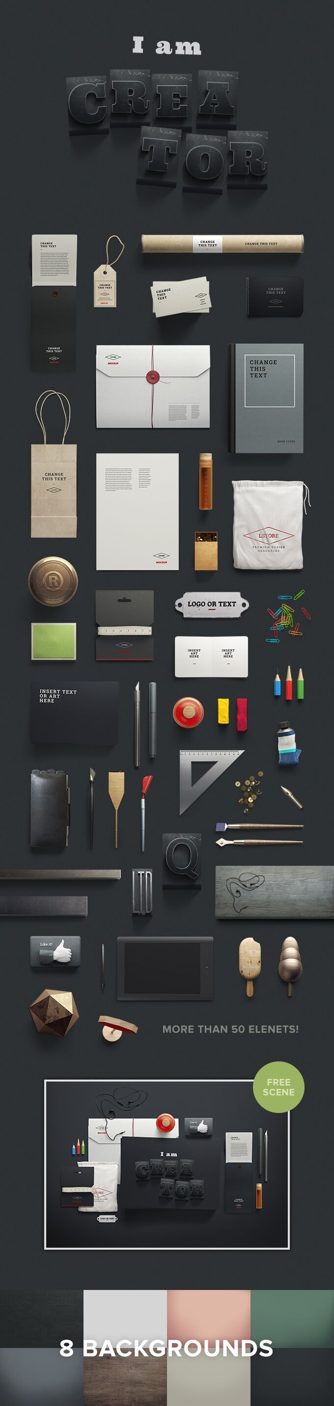 I Am Creator Scene Generator Featuring Over 50 Elements