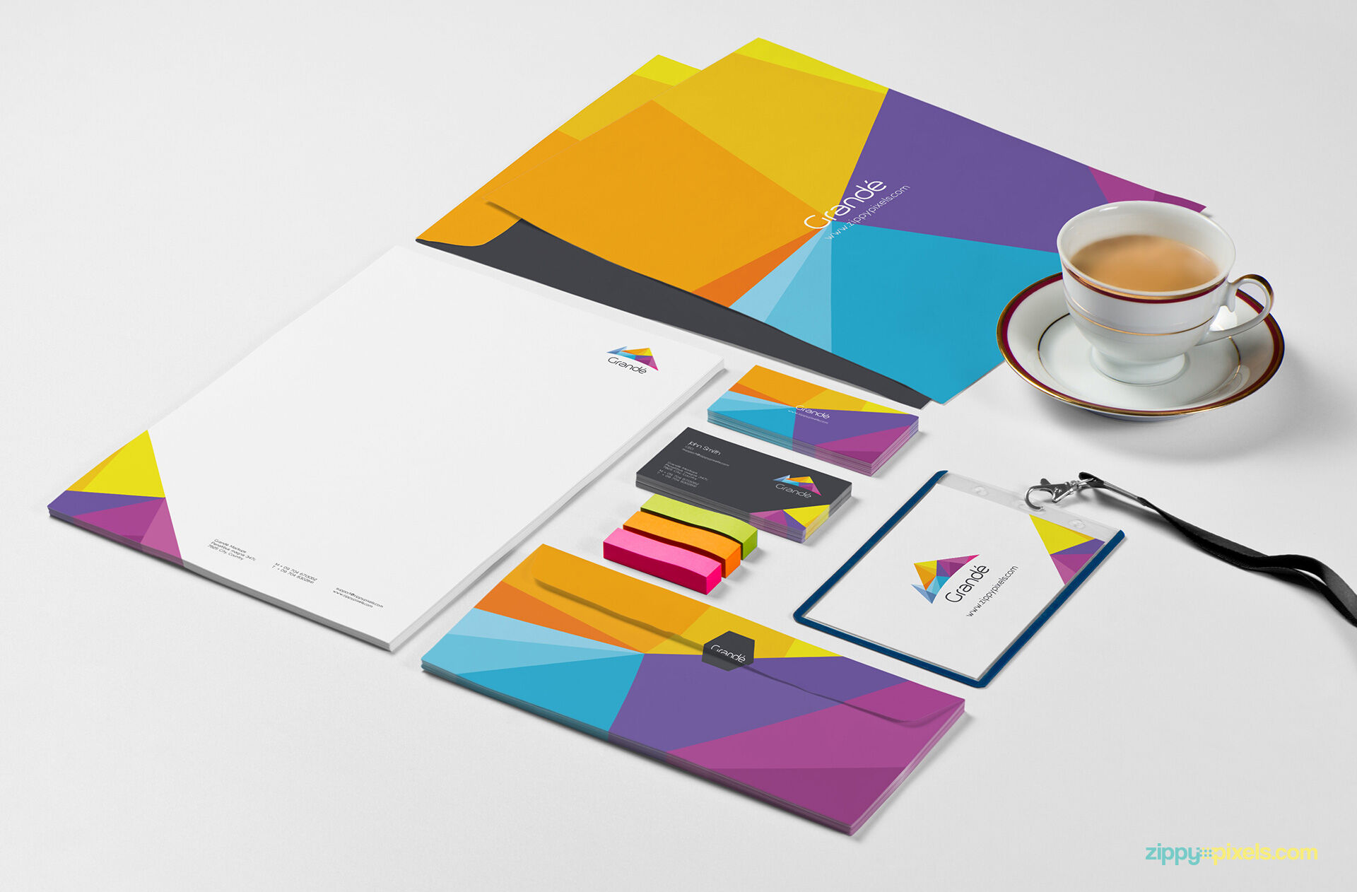 Eight Stationery Branding Mockups preview