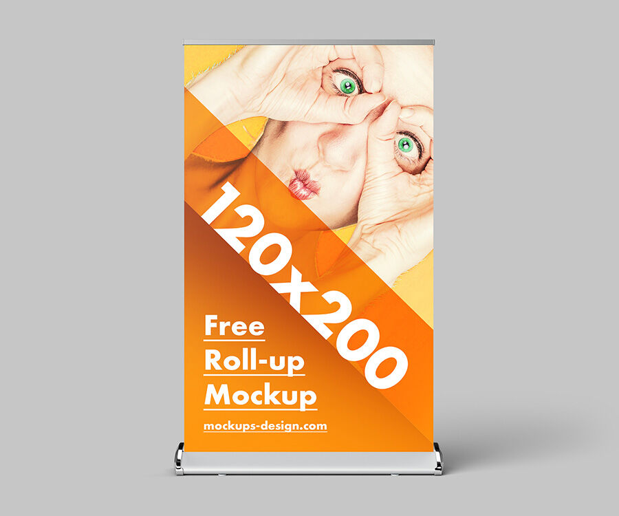 Three Roll-Up Mockup