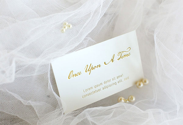 Set of Elegant and Vintage Cards Mockup