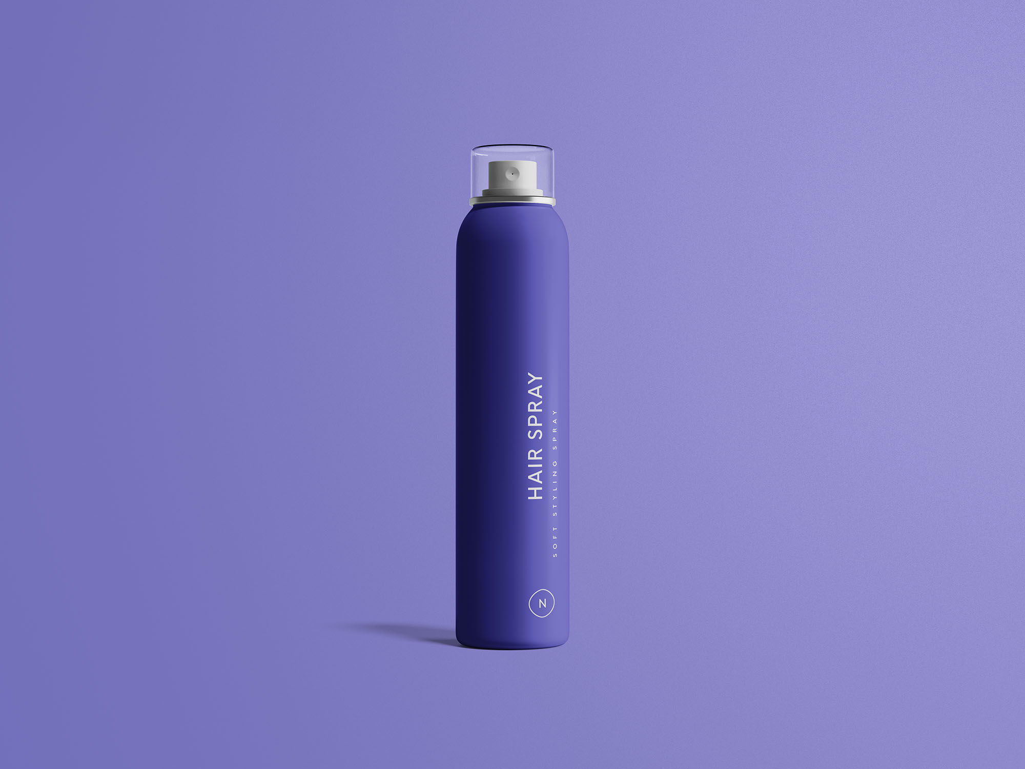 Realistic Hair Spray Mockup with a Crystalline Cap