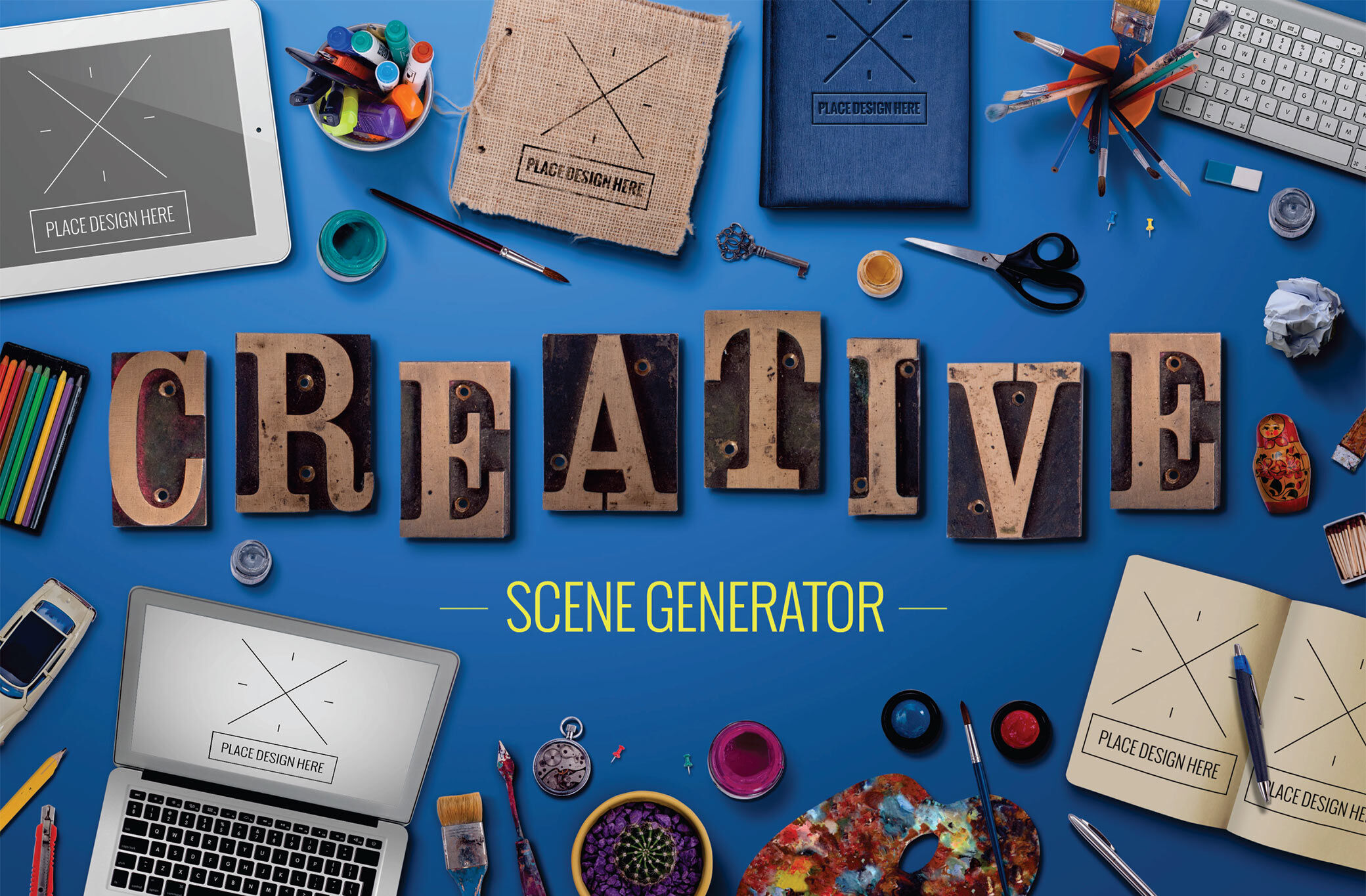 Creative Scene Generator for Stationery Purpose