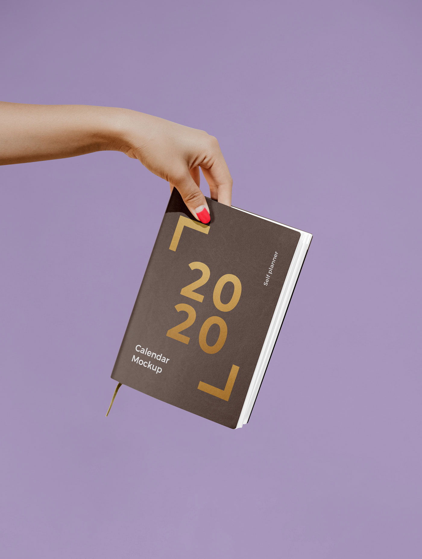 Woman Holding a Notebook / Calendar Mockup preview