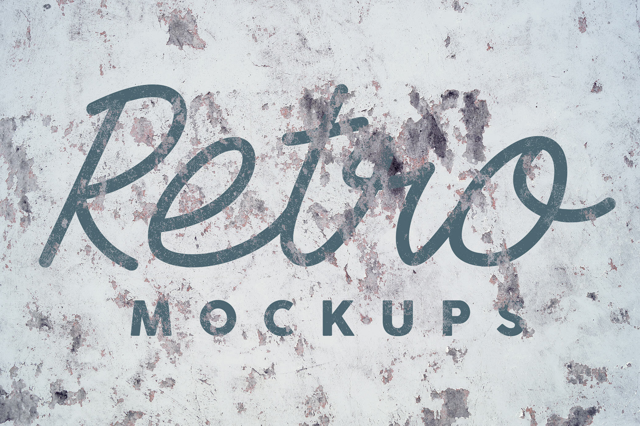 Set of Three Retro Walls Mockup