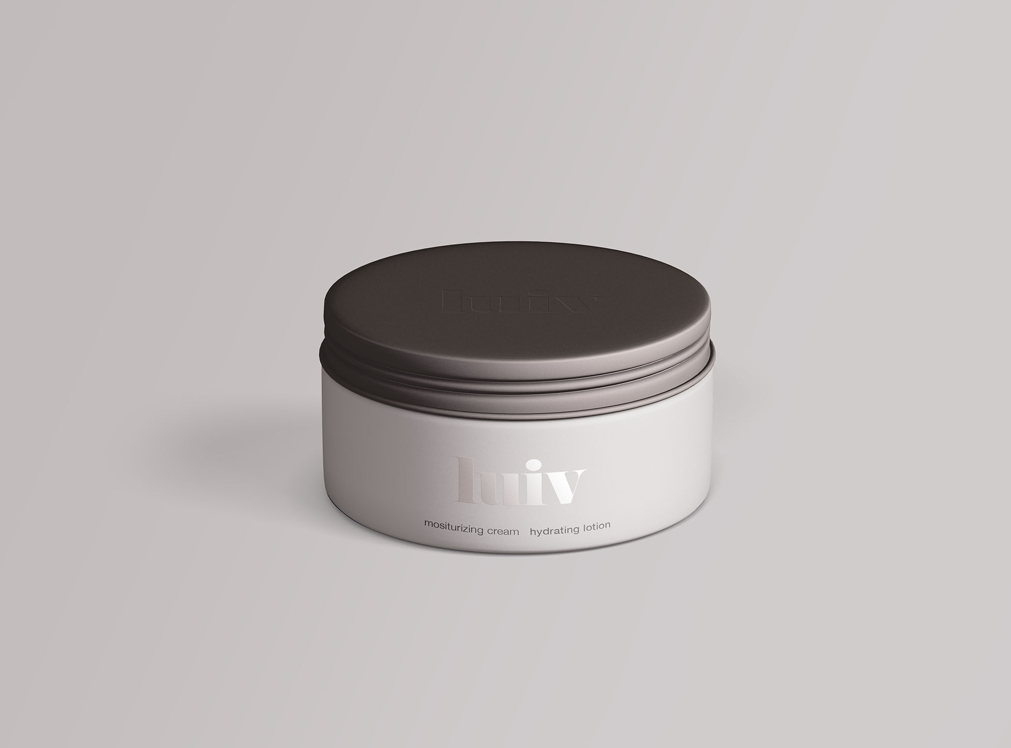 Minimal Cosmetics Jar Mockup