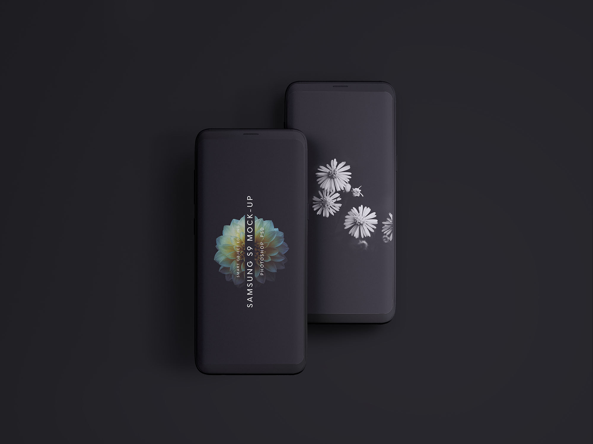 Minimal Samsung Galaxy S9 Clay Phone Mockup