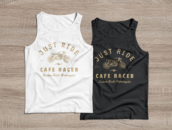 Tank Tops Modeling Back and Front View Mockup