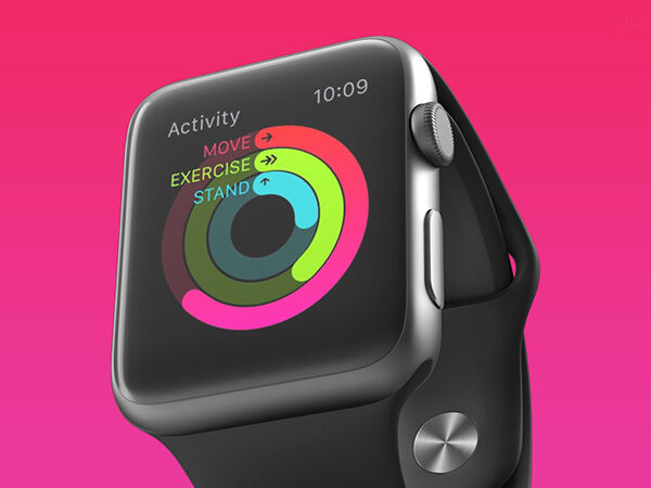Apple Watch with Dynamic Lighting Mockup