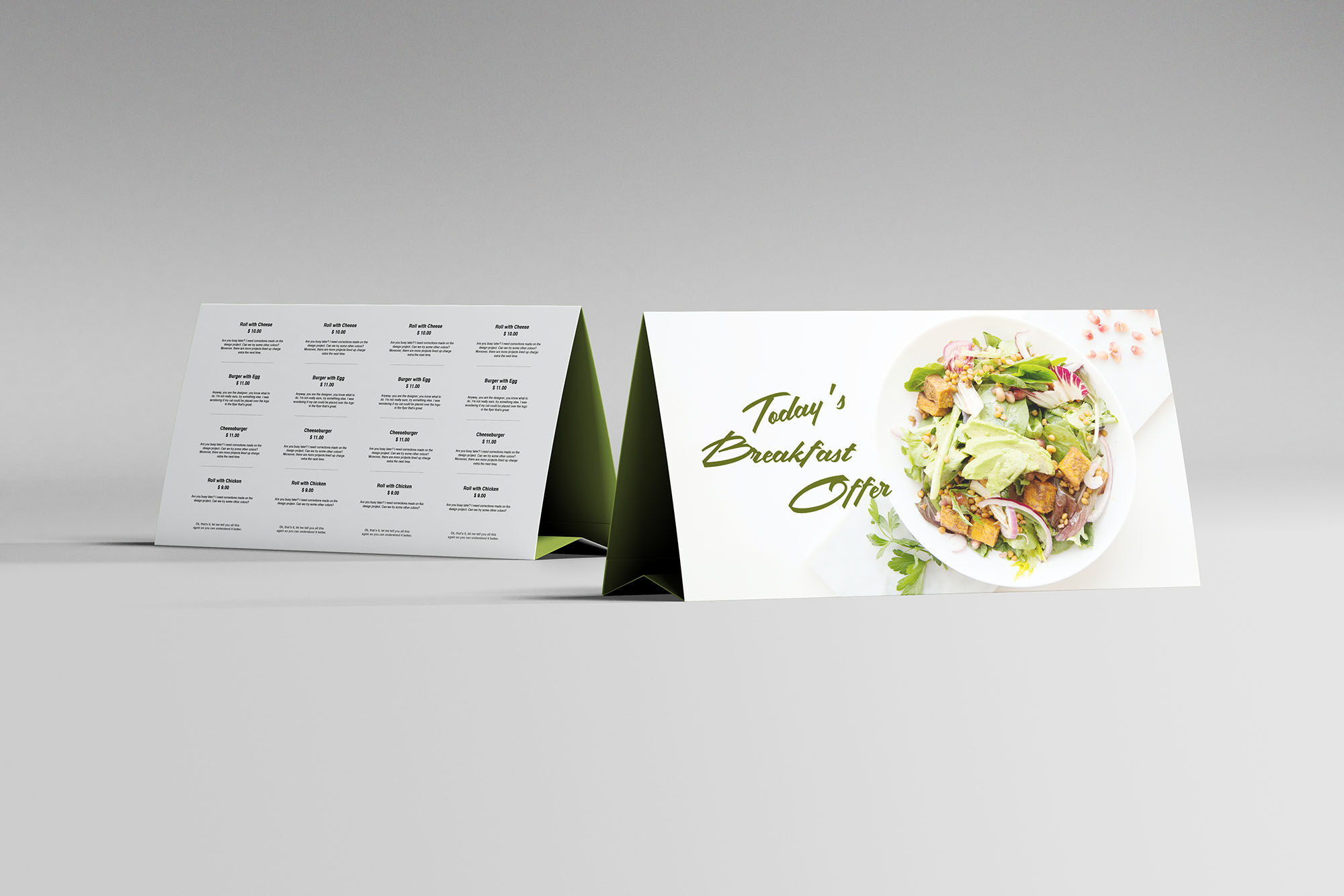 Multipurpose Horizontal Table Tent Mockup preview