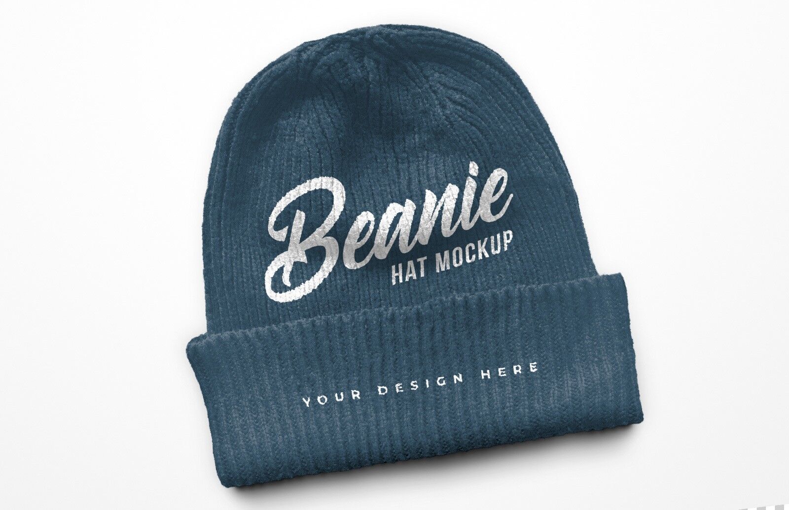 Mockup Showing a Photo-realistic Beanie Hat