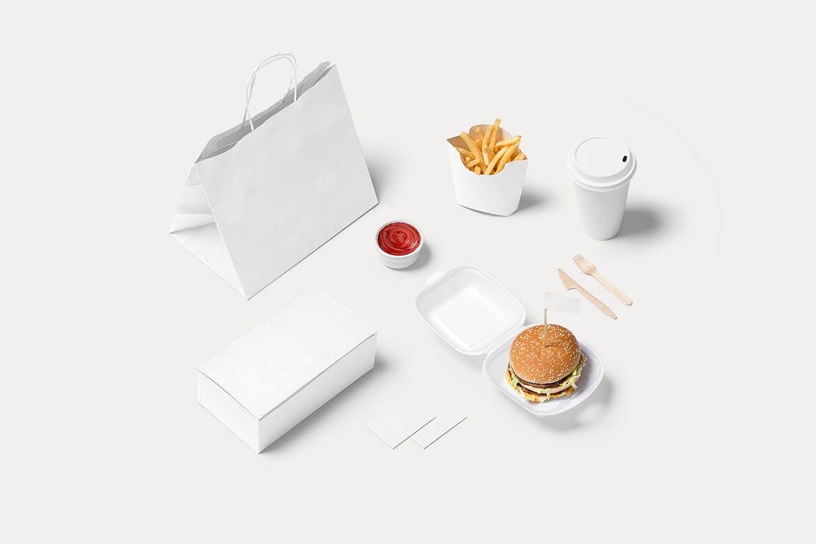 Burger Store Branding Mockup