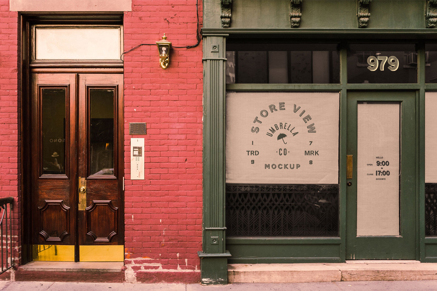 Mockup Featuring a Store View