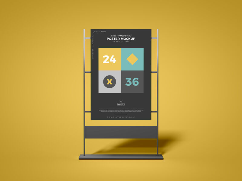 Mockup Showing Poster on Sandwiched Clasp